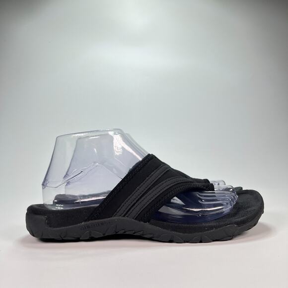 Merrell Terran Ari Wrap Black Thong Style Comfort Sandals J94464 Women’s Size 8 - Picture 1 of 9